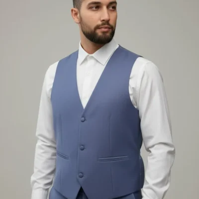 Vesta ceremonie barbati albastru indigo- 52VLV