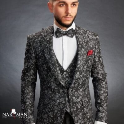Costum mire/ginere - Costum elegant pentru barbati, guler spitz- CSF57