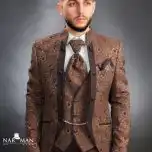 67CTM-costum-elegant-barbati-maro-tunica-brocart-floral-narman-1