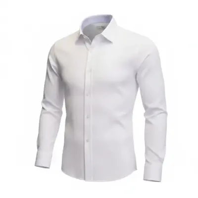 Cămașă Albă Premium din Bumbac  – Slim Fit- CLS25