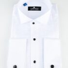 CAP03-camasa alba pliuri,guler papion,narman