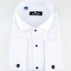 CAP04-camasa alba pliuri,guler clasic, narman3