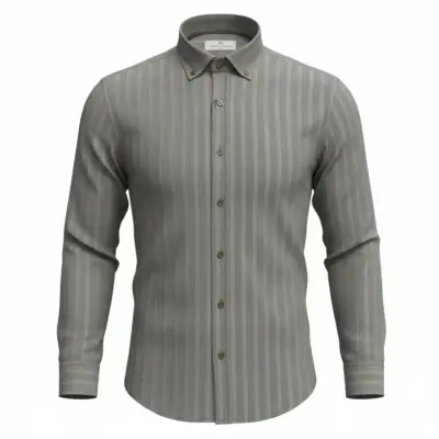 Cămașă Verde Salvie Premium  – Slim Fit - CLS22