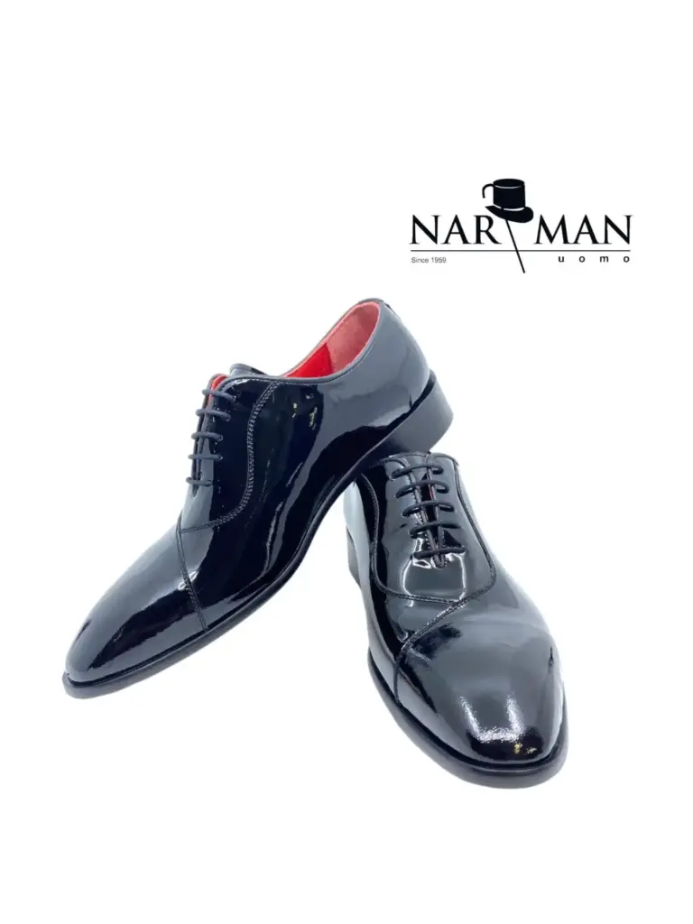 pantofi Piele lăcuită negru