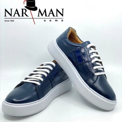 Pantofi casual din piele Bleumarin. Marca Narman, PC06