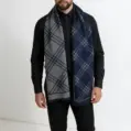 fular-elegant-barbati-cu-doua-fete-albastru-si-gri