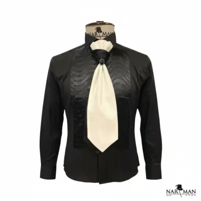 Lavalieră elegantă bărbați bej unt - LV21