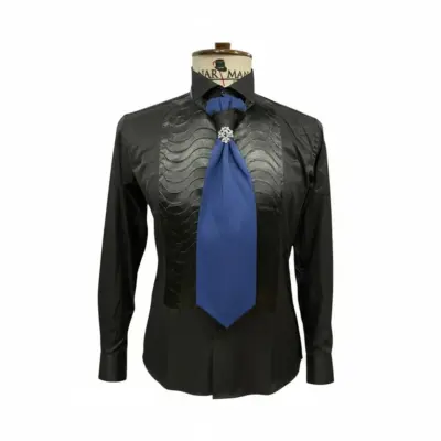 Lavalieră elegantă bărbați albastru marin - LV12