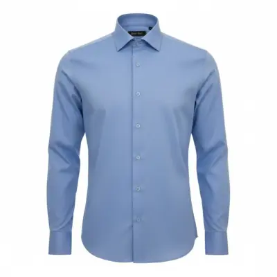 Cămașă Bărbați Slim Fit 100% Bumbac, Culoare Bleu, CAM01