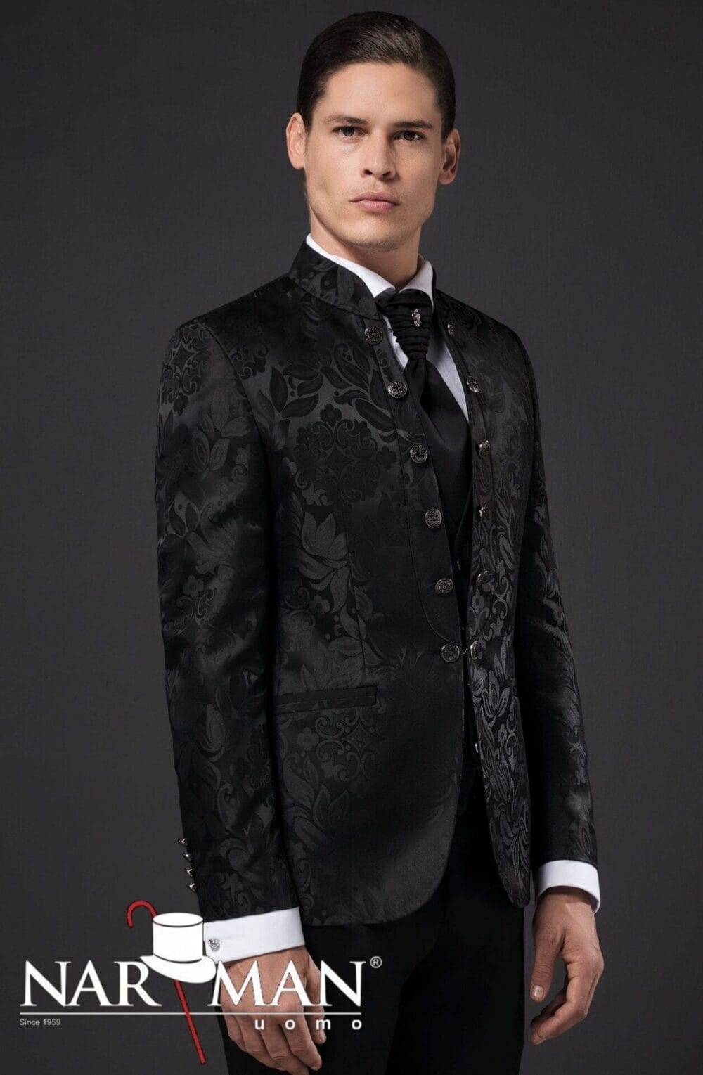 costume barbati_smoking tunica_negru