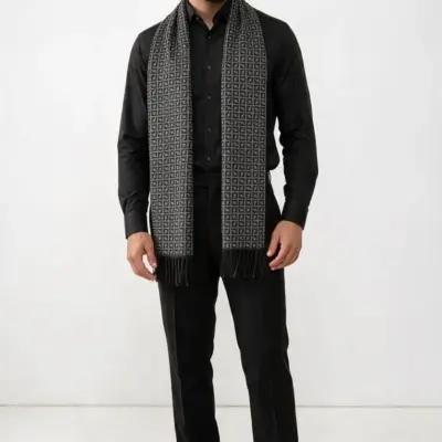 fular-barbati-labirint-imperial-gri-antracit-negru