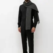 fular-barbati-labirint-imperial-gri-antracit-negru