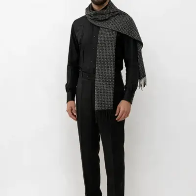 fular-barbati-labirint-imperial-gri-antracit-negru