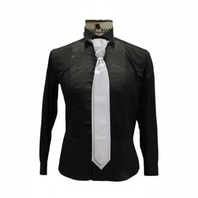 Lavalieră elegantă bărbați gri cu romburi- LV20