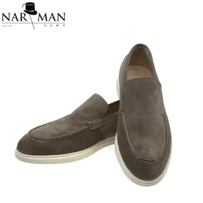 Loafers gri taupe