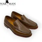 Loafers bărbătești maro ciocolatiu din piele naturală