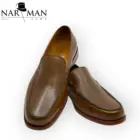 Loafers bărbătești maro ciocolatiu din piele naturală