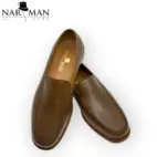 Loafers bărbătești maro ciocolatiu din piele naturală