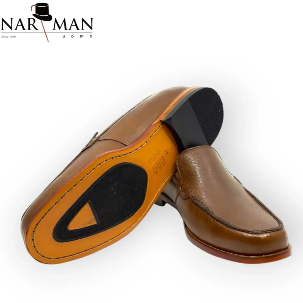 Loafers bărbătești maro ciocolatiu din piele naturală Loafers bărbătești maro ciocolatiu din piele naturală