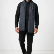 fular-barbatesc-labirint-imperial-albastru-marin-navy