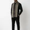fular-barbati-labirint-imperial-negru-bej