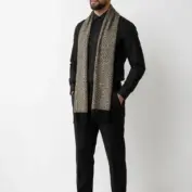 fular-barbati-labirint-imperial-negru-bej