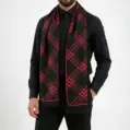 fular-barbatesc-doua-fete-geometric-elegance-negru-bordo
