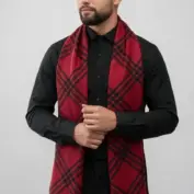 fular-barbatesc-doua-fete-geometric-elegance-negru-bordo