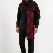 fular-barbatesc-doua-fete-geometric-elegance-negru-bordo