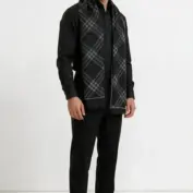 fular-barbatesc-doua-fete-geometric-elegance-negru-gri