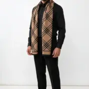 fular-elegant-barbati-cu-doua-fete-negru-si-maro