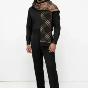 fular-elegant-barbati-cu-doua-fete-negru-si-maro