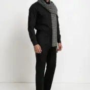 fular-barbati-labirint-imperial-negru-gri-deschis