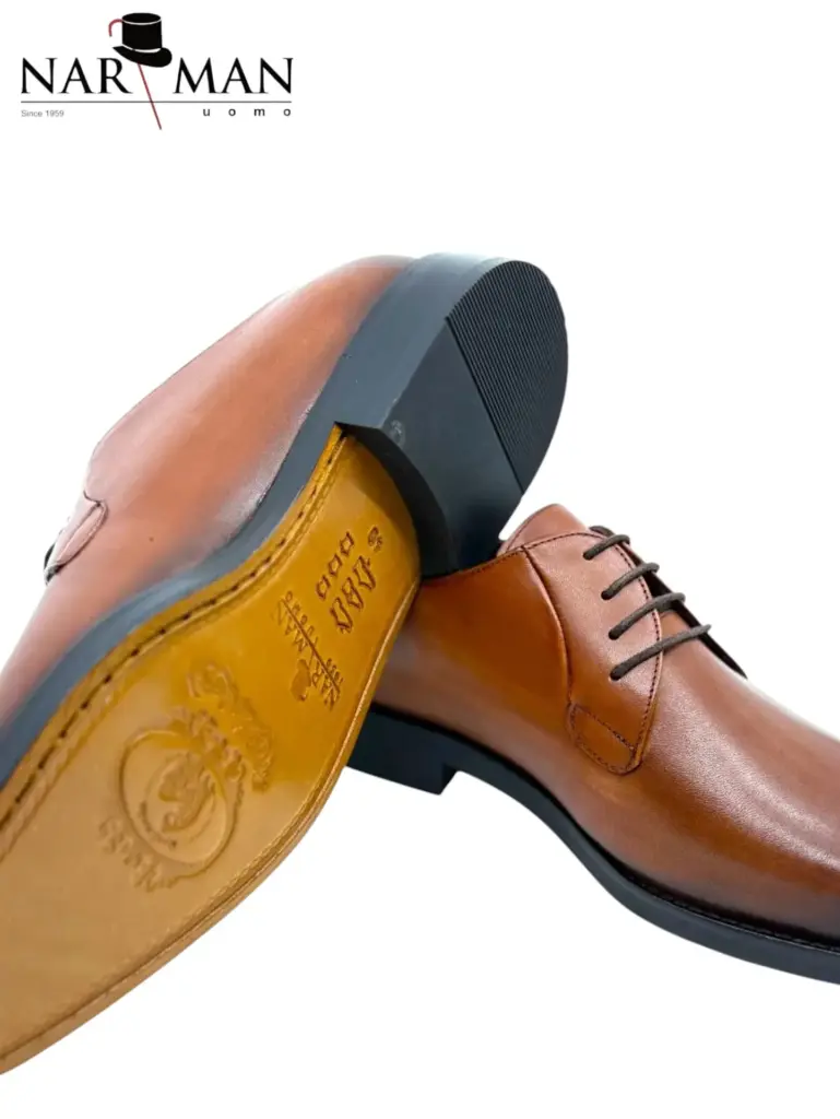 pantofi-piele-maro-barbatesti deschis