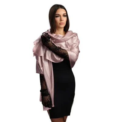 Esarfa de Matase Eleganta, EMF87 (Roz Pudra)